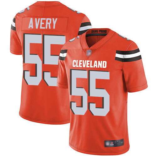 Cleveland Browns Genard Avery Men Orange Limited Jersey #55 NFL Football Alternate Vapor Untouchable->cleveland browns->NFL Jersey